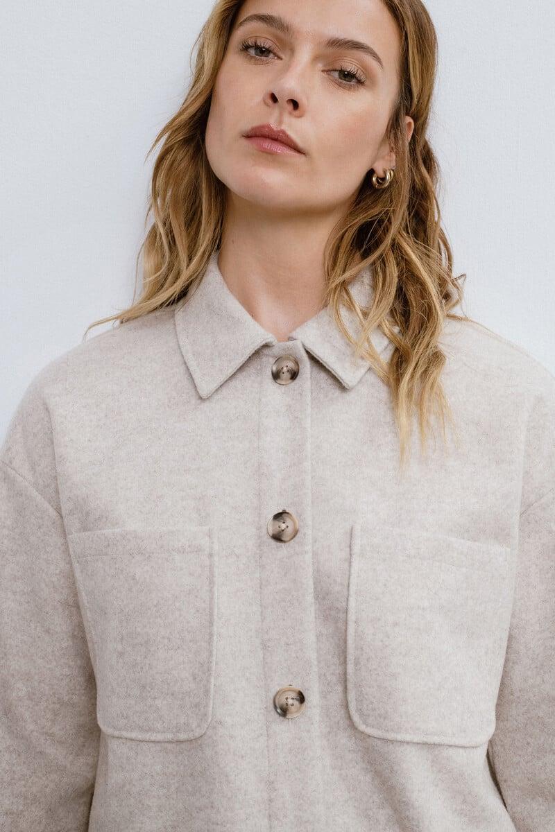 Cortefiel Chaqueta Camisera Abotonada