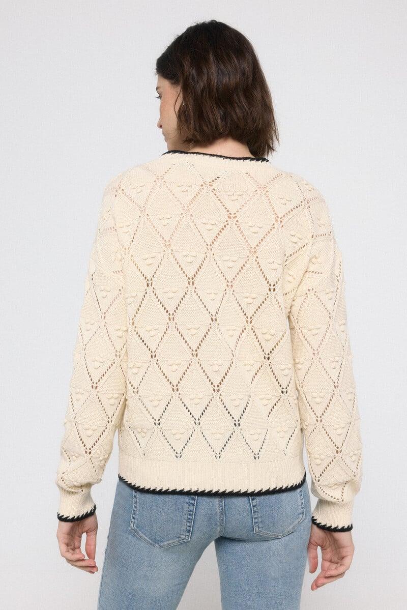 Cortefiel Chaqueta De Punto Manga Larga