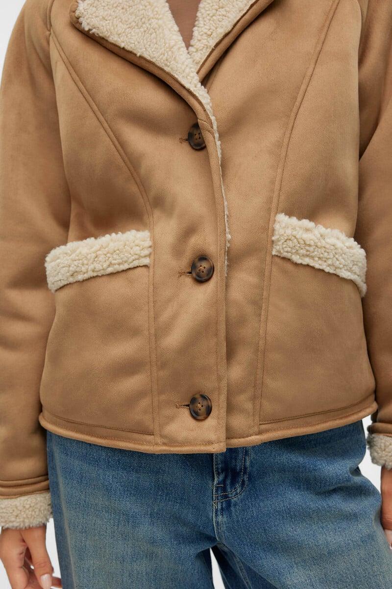 Cortefiel Chaqueta Efecto Ante