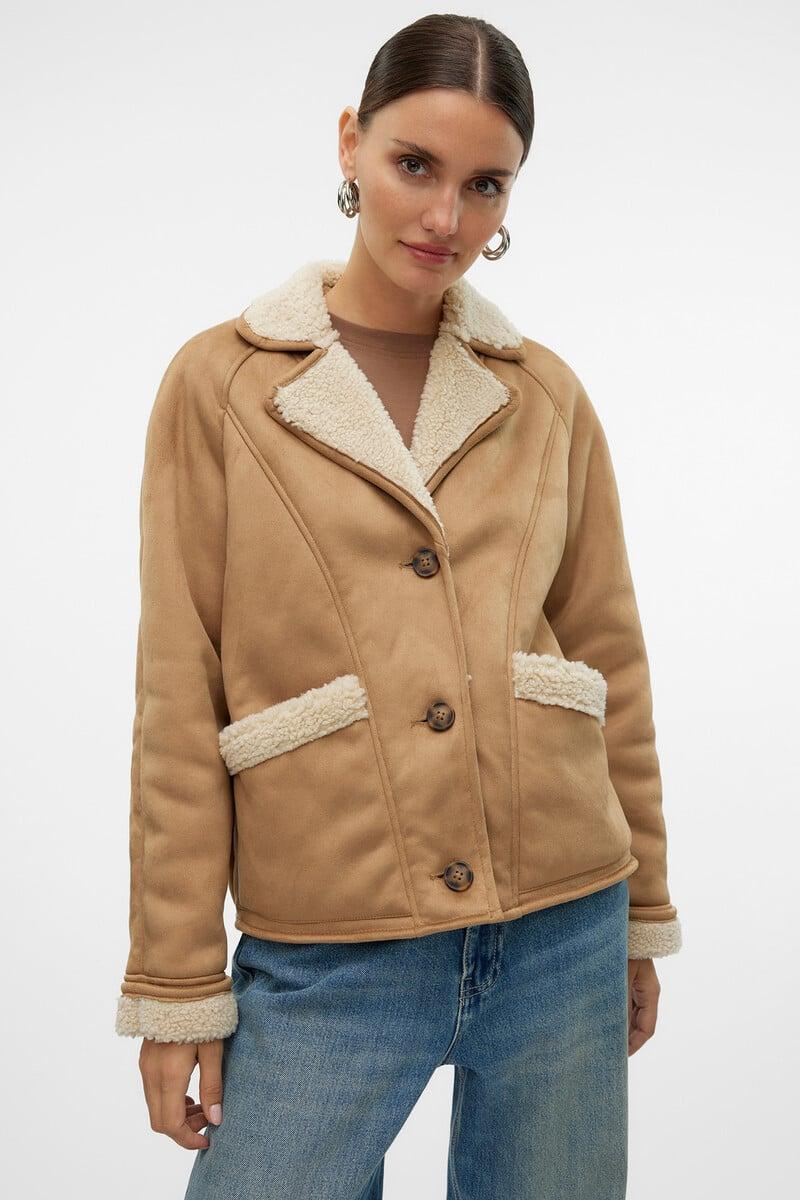 Cortefiel Chaqueta efecto ante