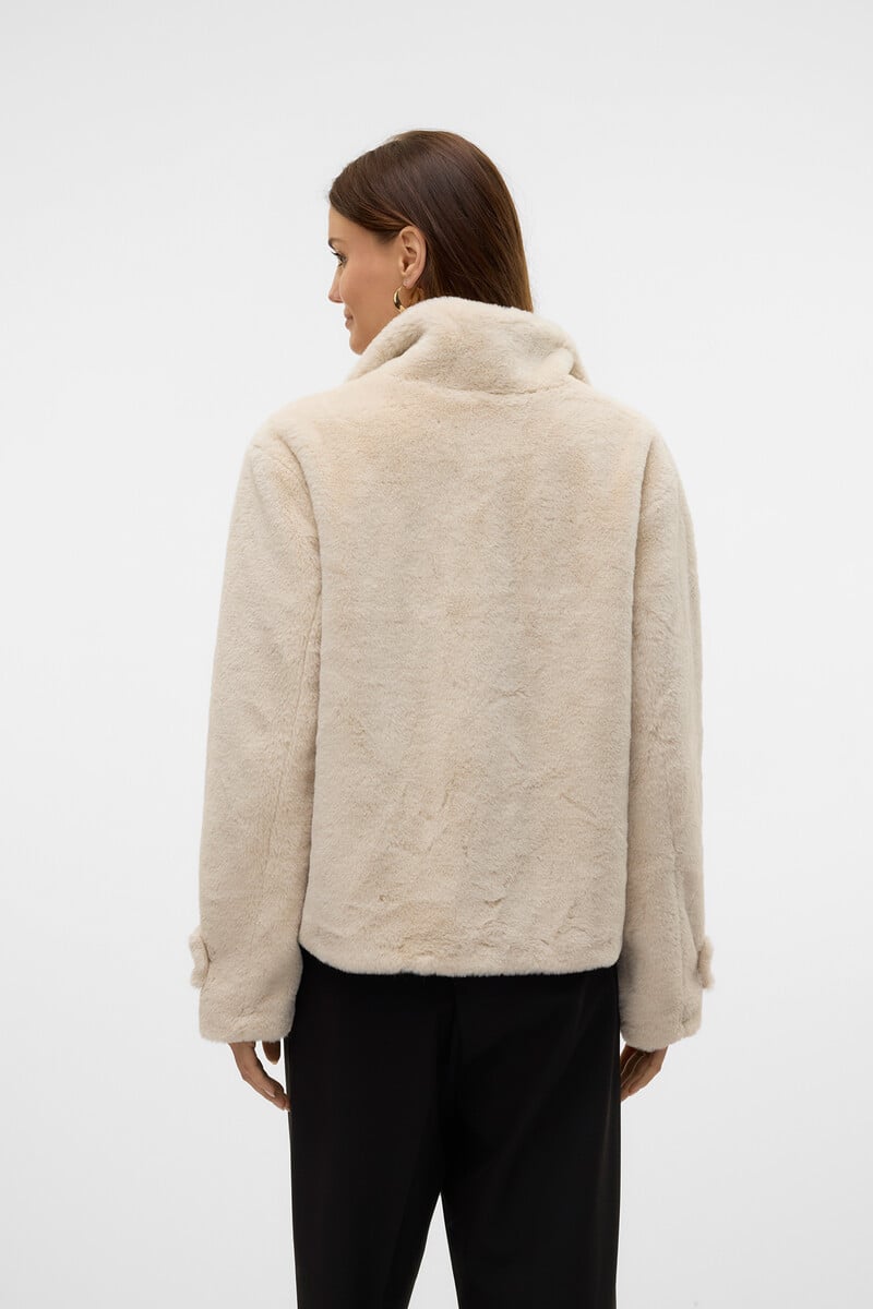 Cortefiel Chaqueta Efecto Peluche