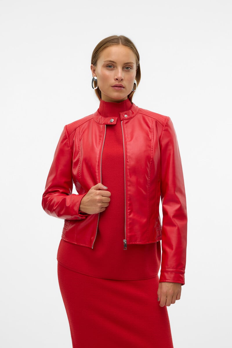 Cortefiel Chaqueta Efecto Piel