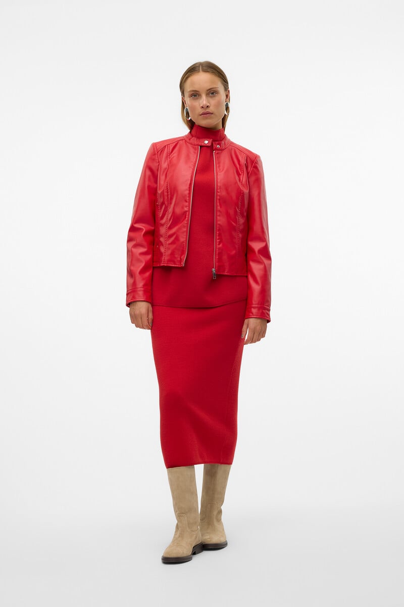Cortefiel Chaqueta Efecto Piel