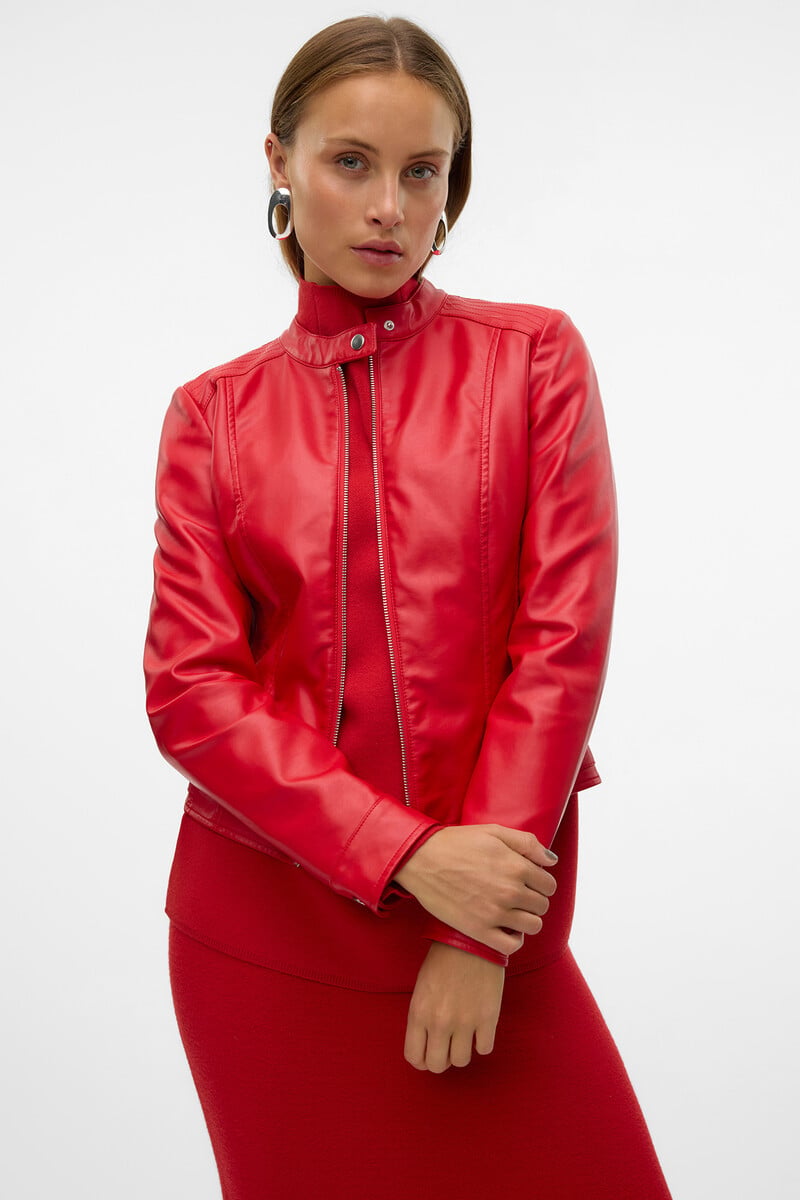 Cortefiel Chaqueta efecto piel