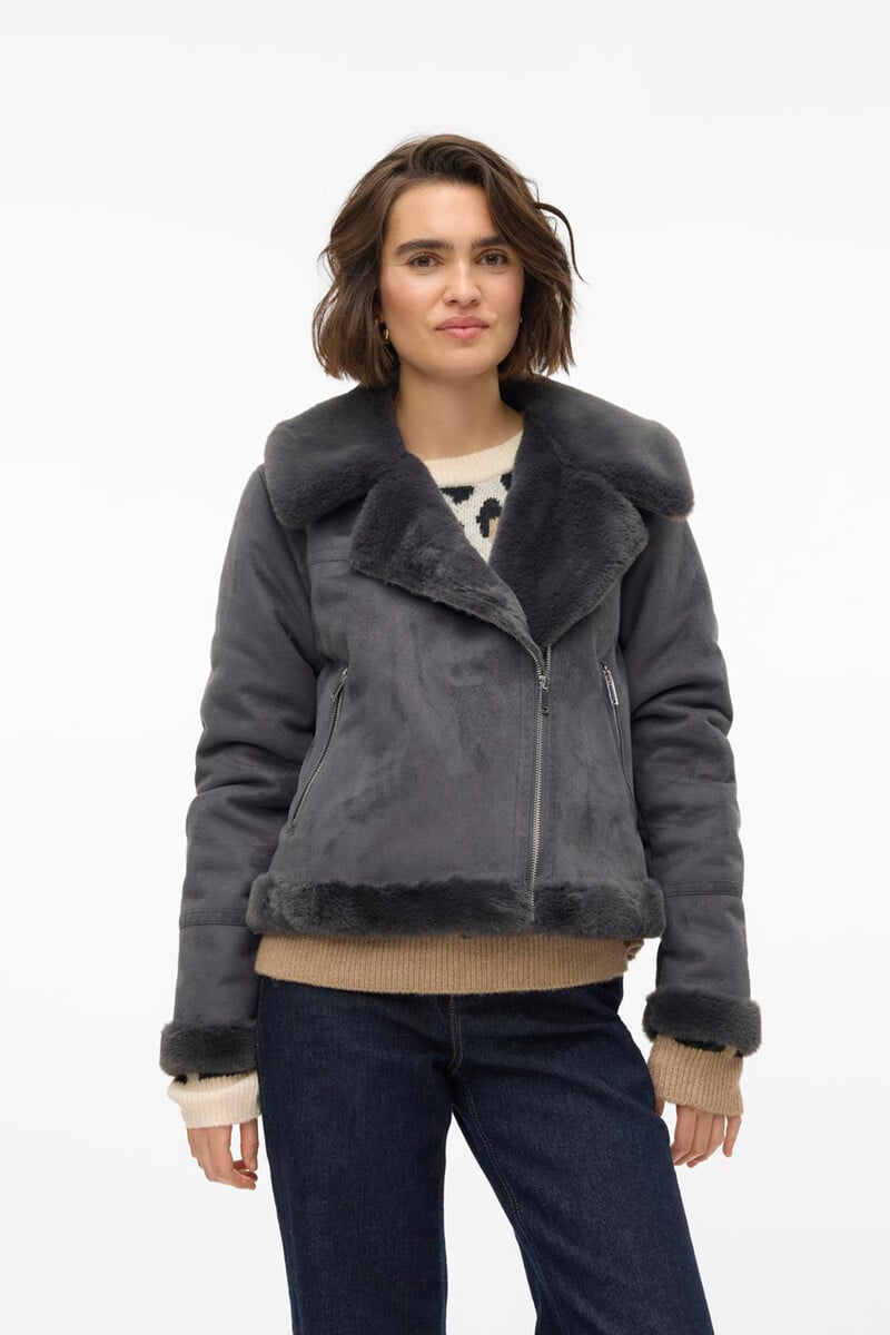Cortefiel Chaqueta Efecto Piel