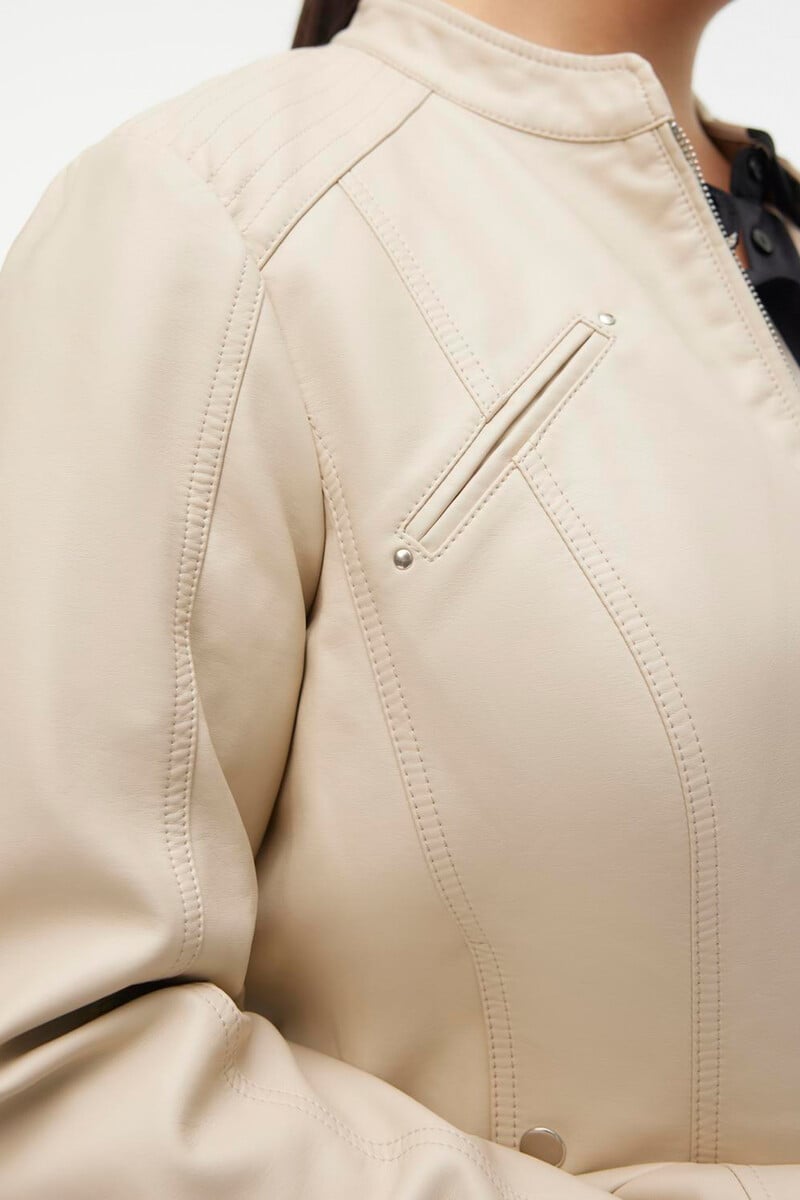 Cortefiel Chaqueta Efecto Piel Talla Grande