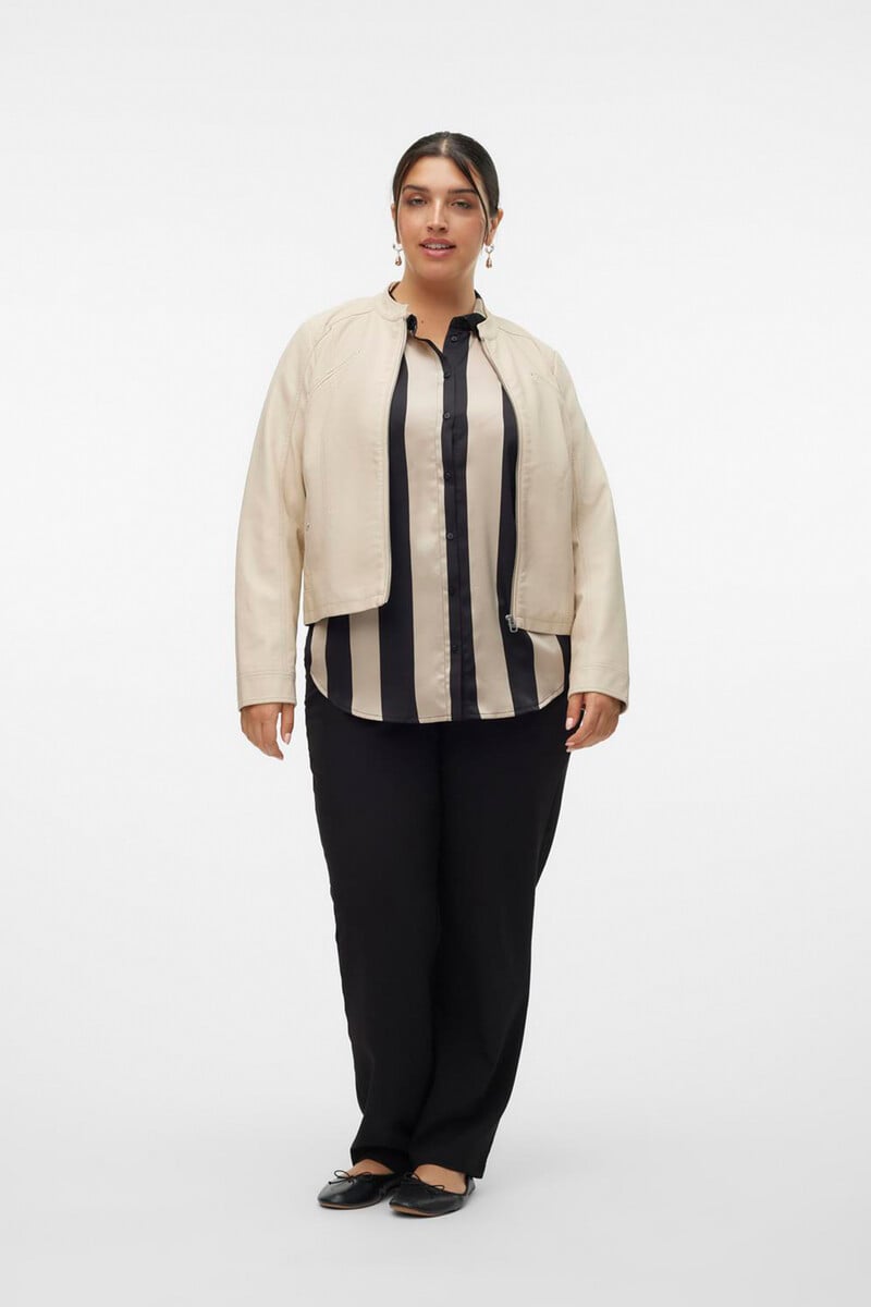 Cortefiel Chaqueta Efecto Piel Talla Grande