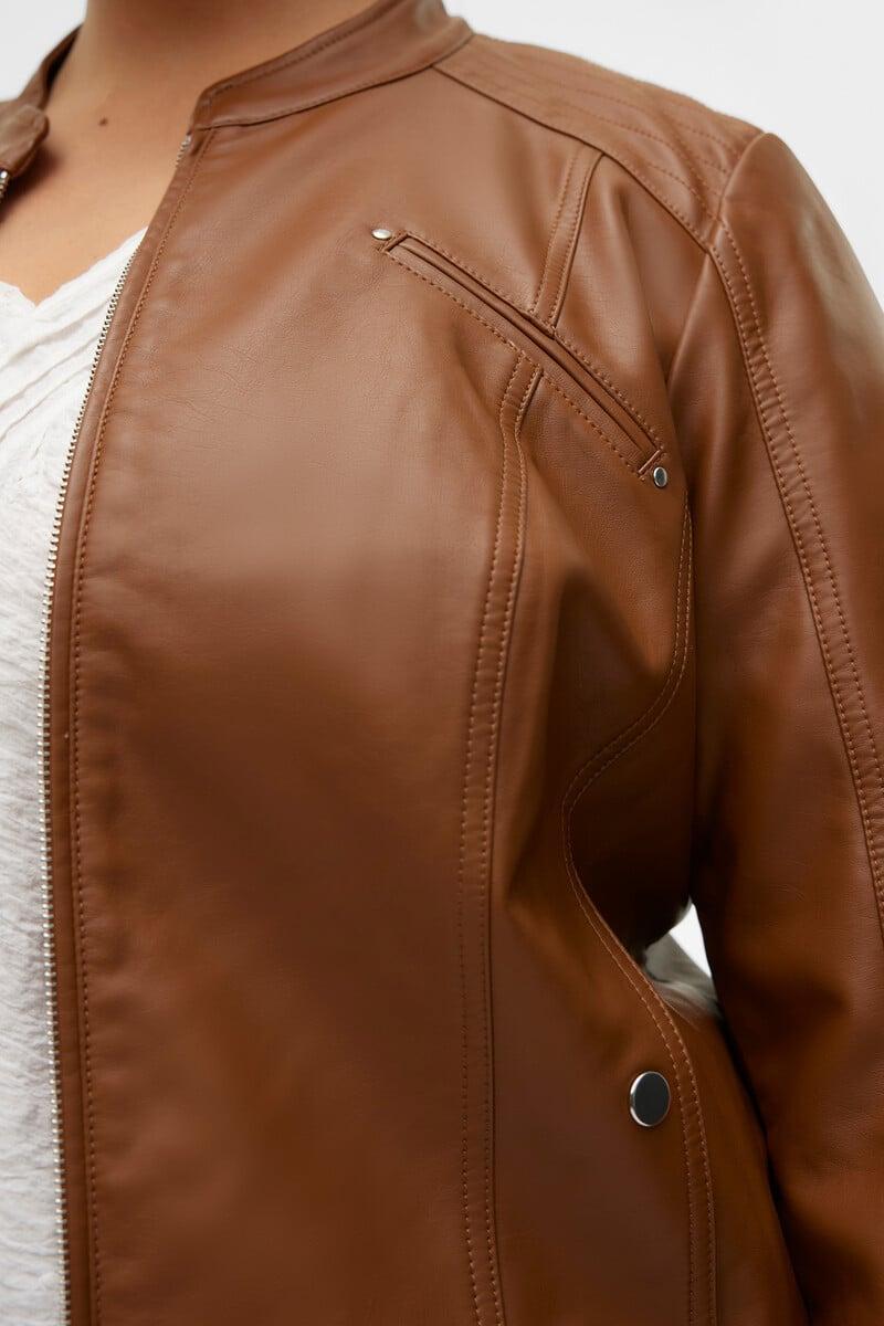 Cortefiel Chaqueta Efecto Piel Talla Grande