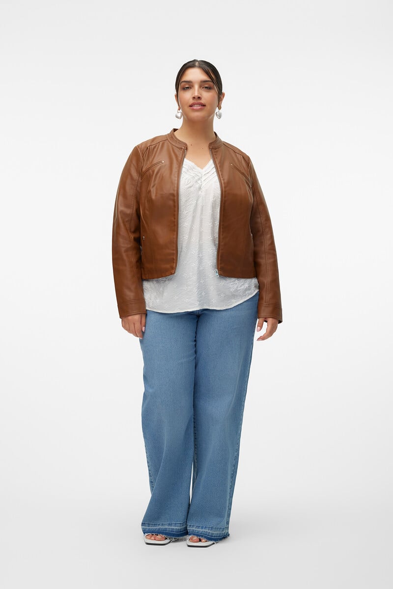 Cortefiel Chaqueta Efecto Piel Talla Grande