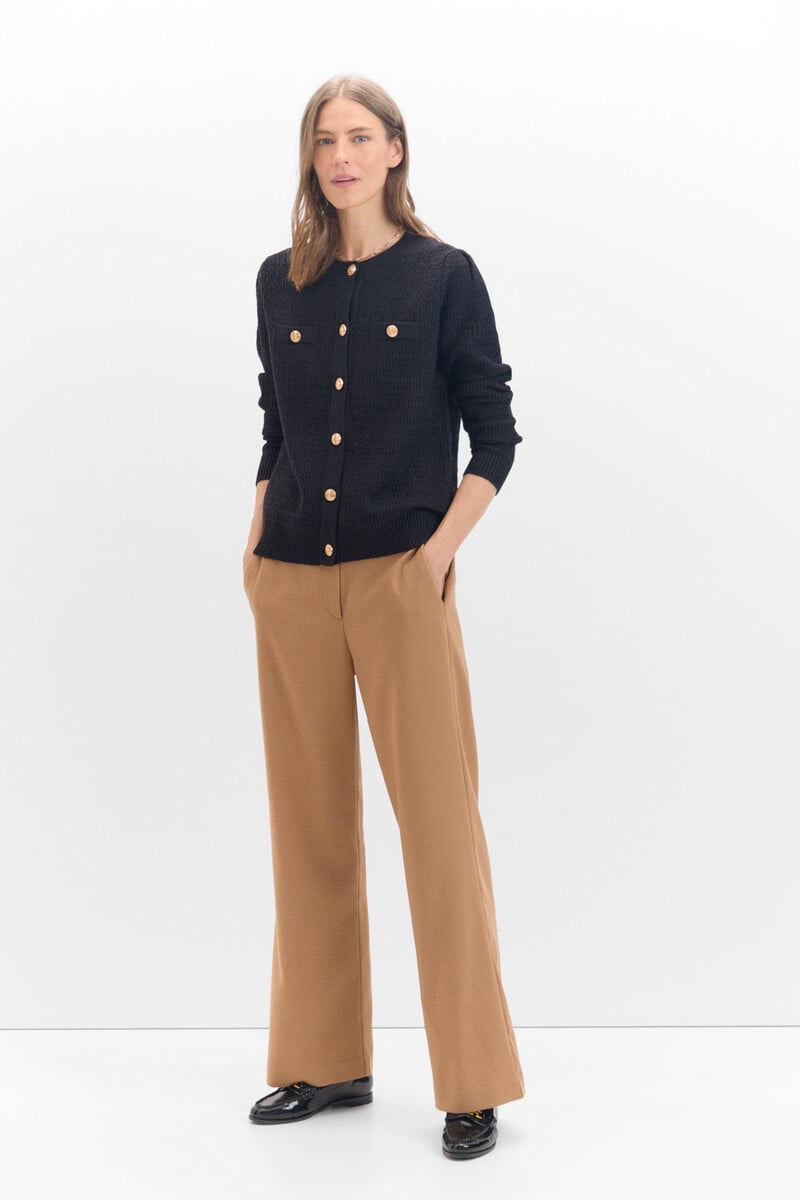Cortefiel Chaqueta Jacquard Metalizado