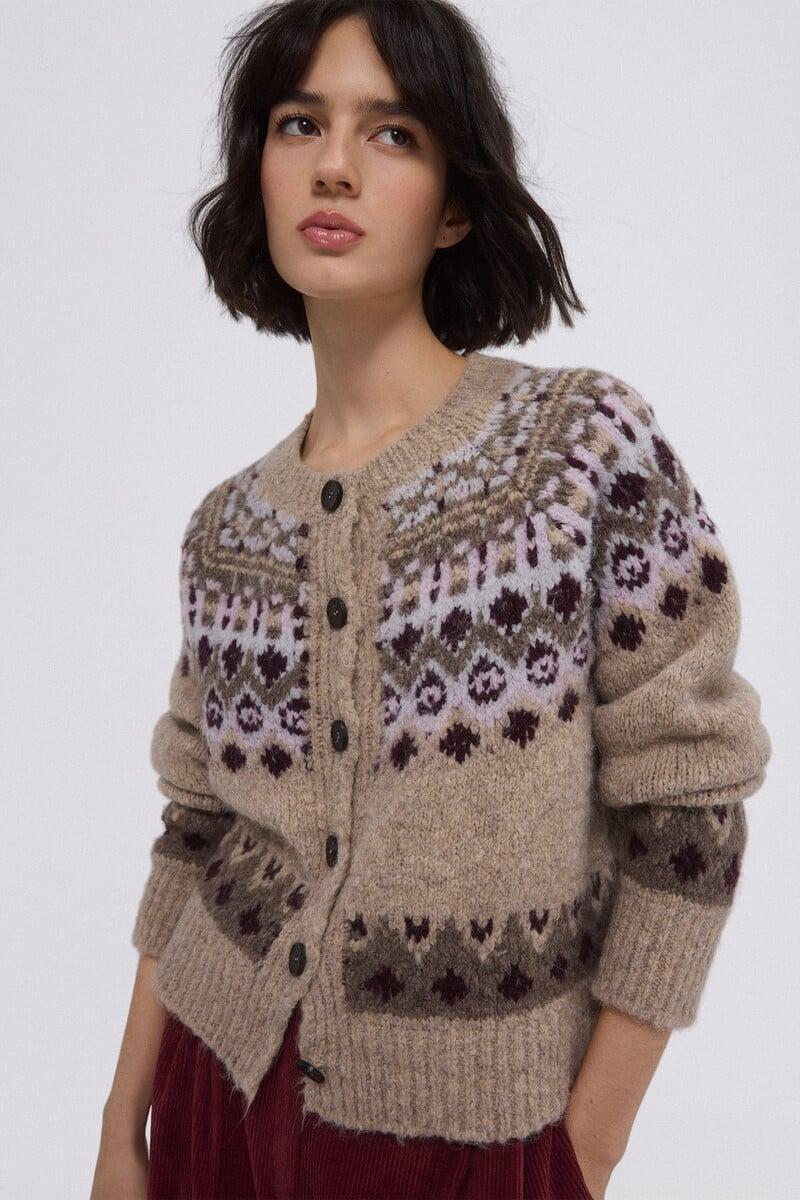 Cortefiel Chaqueta jacquard