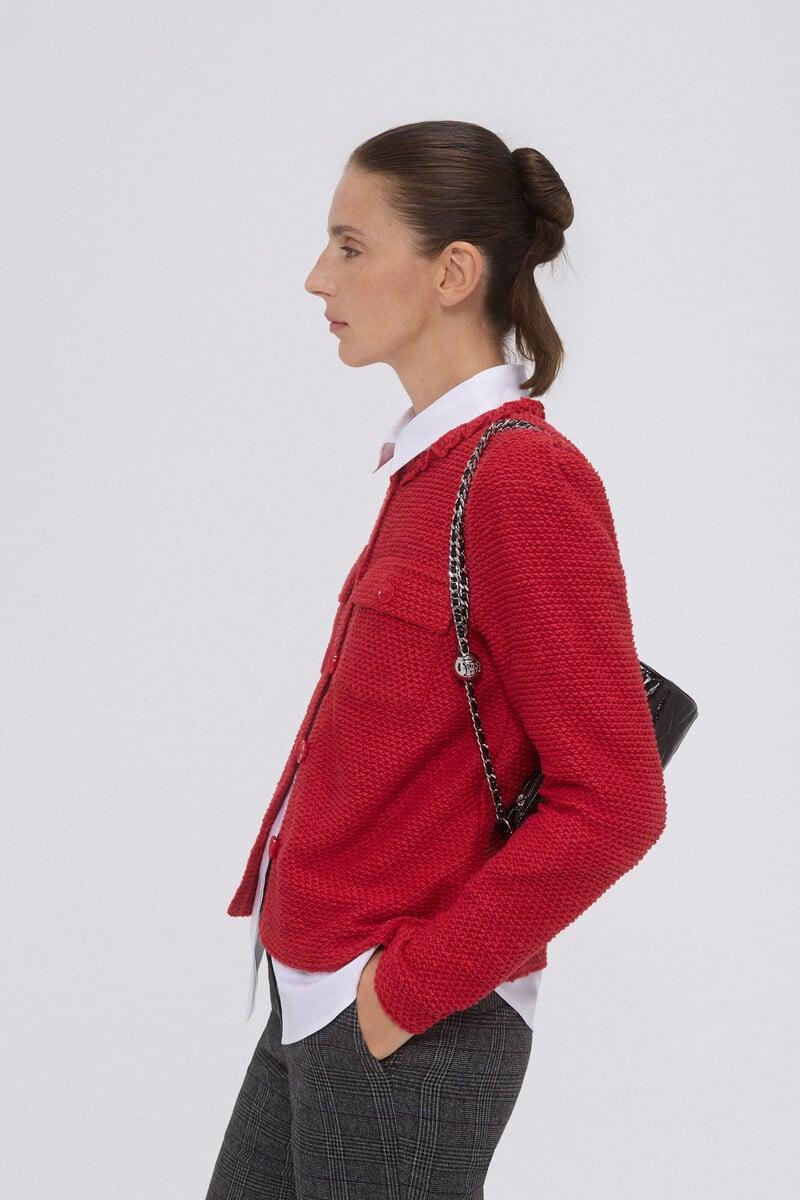 Cortefiel Chaqueta Lisa Manga Larga