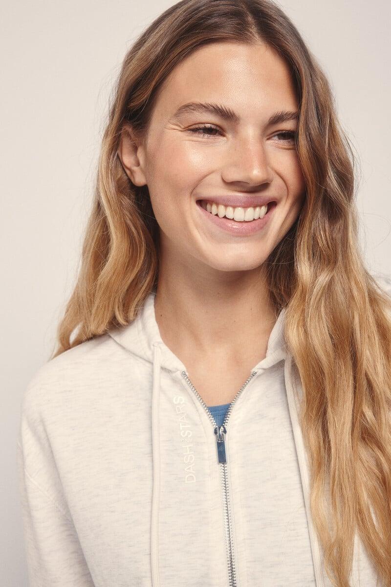 Cortefiel Chaqueta Modal Tacto Suave Gris