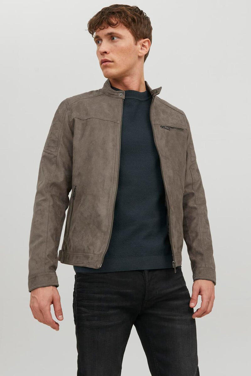 Cortefiel Chaqueta motera simil ante