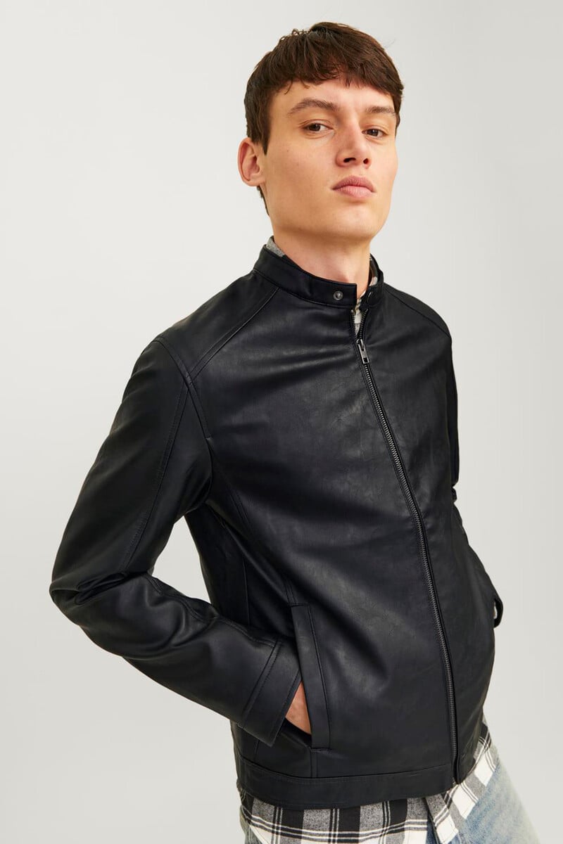 Cortefiel Chaqueta Motera Simil Piel