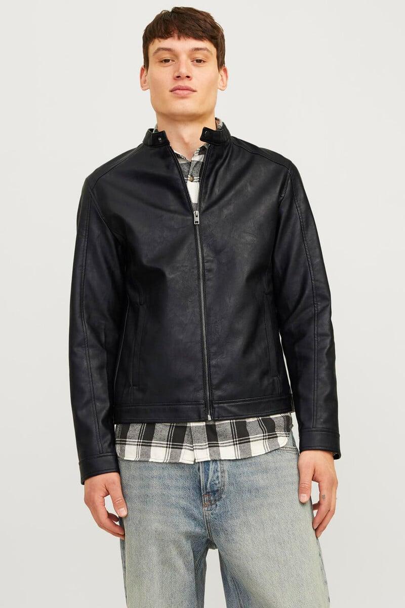 Cortefiel Chaqueta motera simil piel