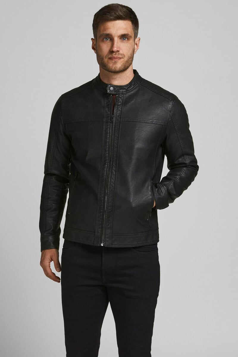 Cortefiel Chaqueta motera simil piel
