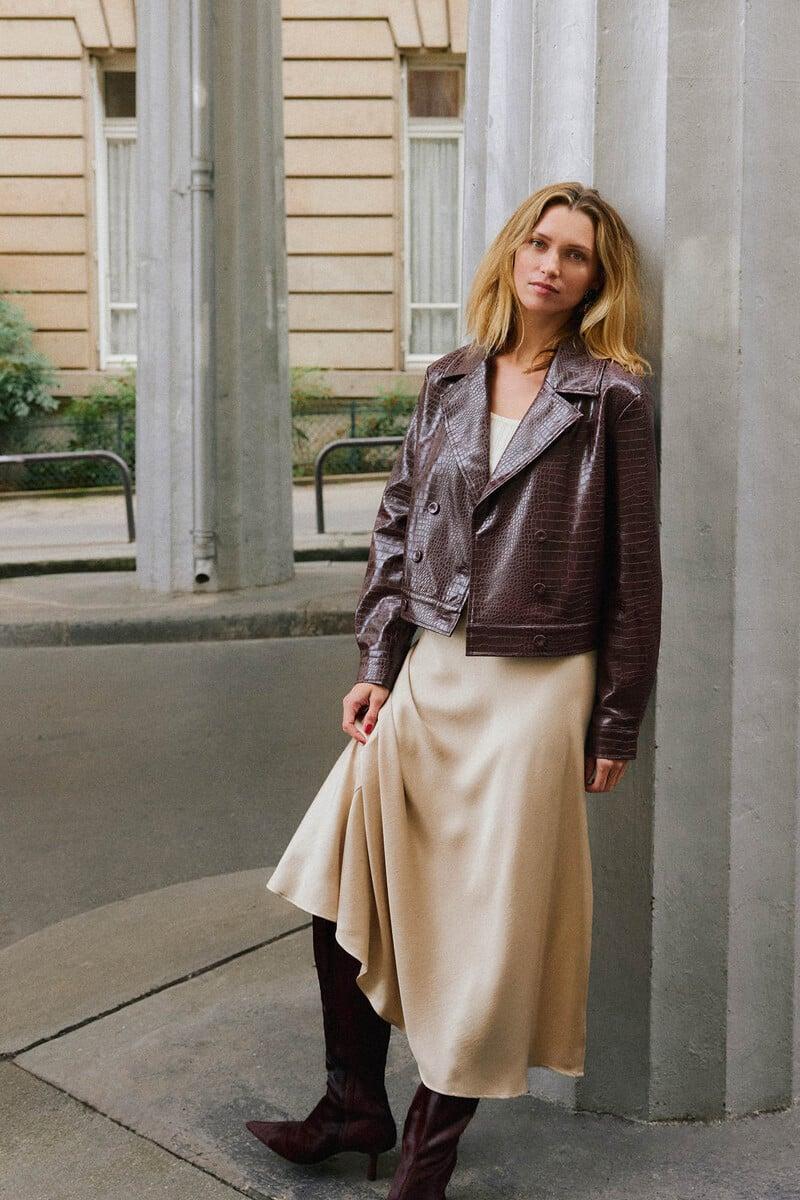 Cortefiel Chaqueta Oversize Estampada