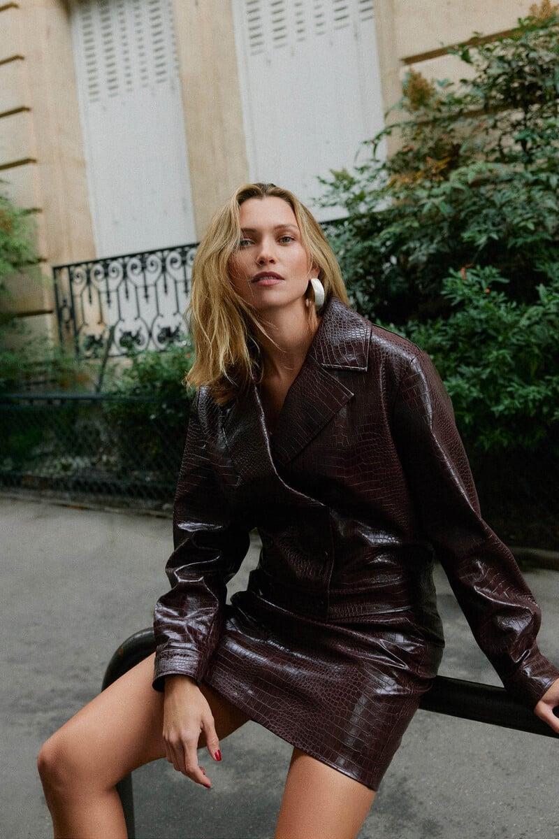 Cortefiel Chaqueta oversize estampada