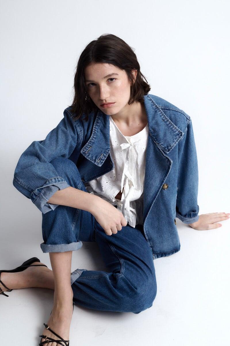 Cortefiel Chaqueta Vaquera Cruzada