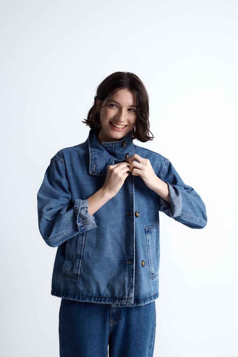 Cortefiel Chaqueta vaquera cruzada