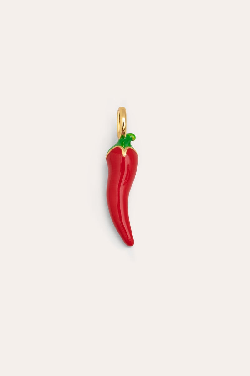 Cortefiel Charm Chili Pepper Baño Oro