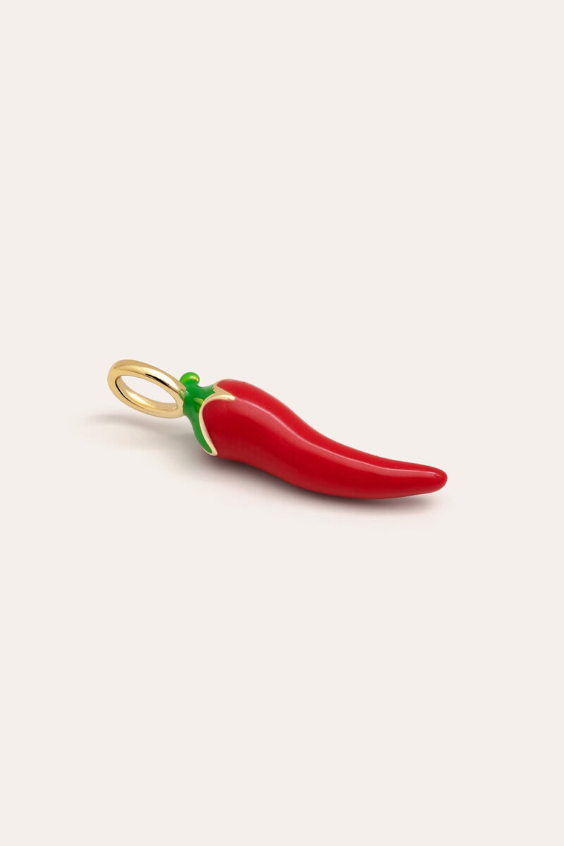 Cortefiel Charm Chili Pepper Baño Oro