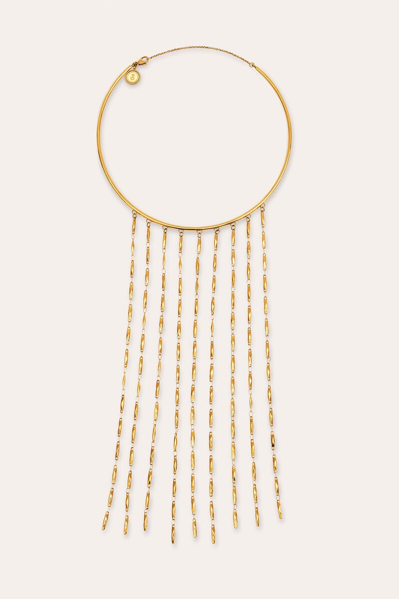 Cortefiel Choker Line Zahara Acero Baño Oro