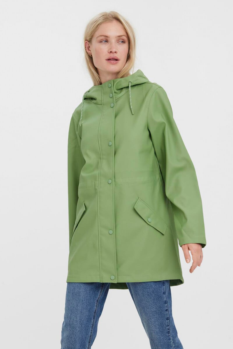 Cortefiel Chubasquero Corto Con Capucha