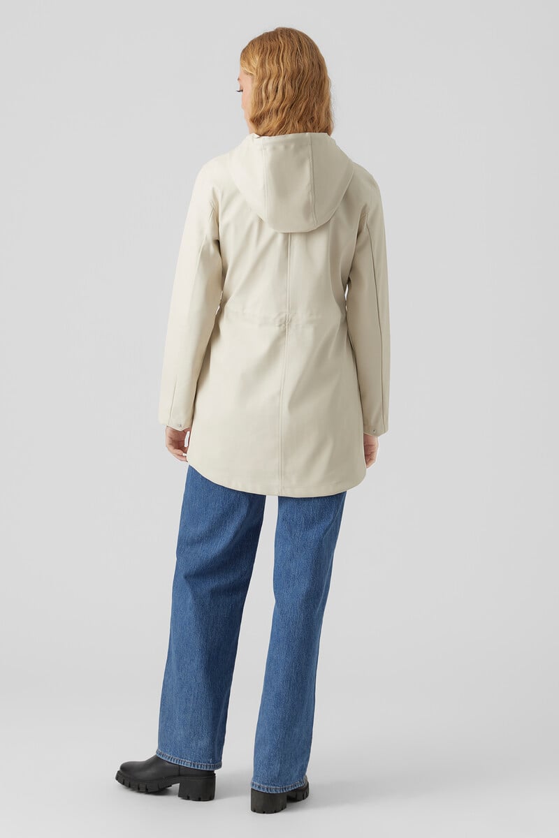 Cortefiel Chubasquero Corto Con Capucha