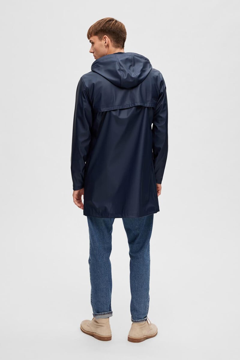 Cortefiel Chubasquero Impermeable Con Capucha