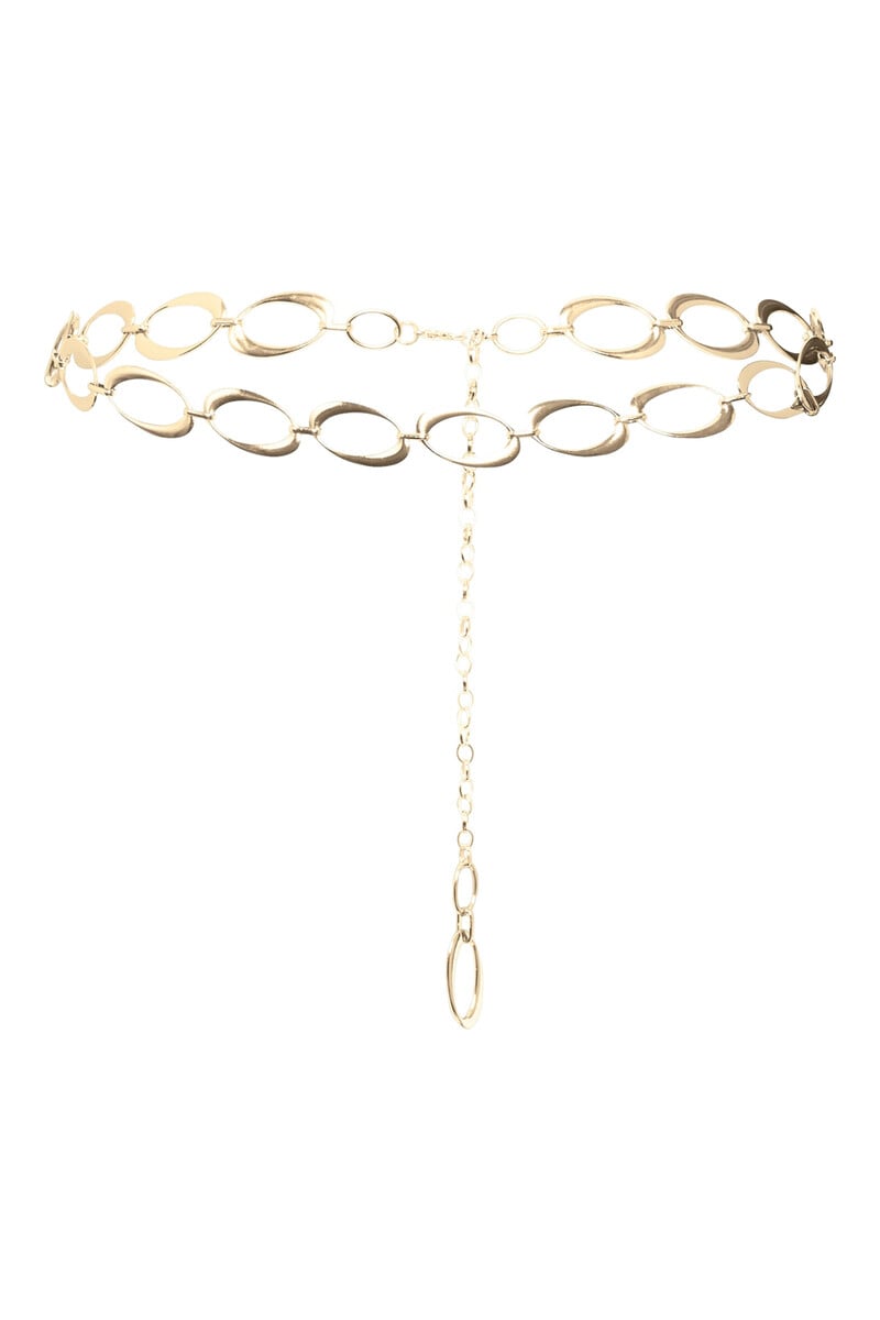 Cortefiel Cinturón ajustable eslabones metálicos