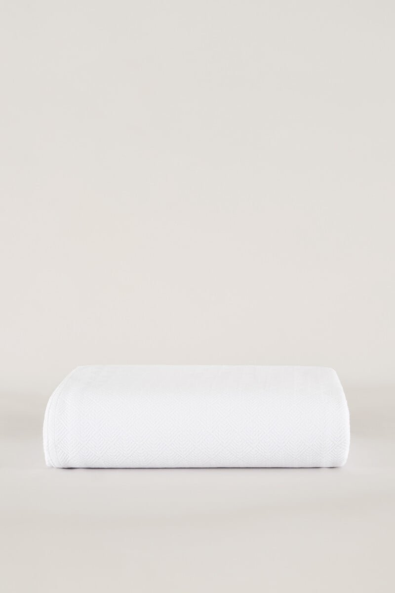Cortefiel Colcha Dorian Blanco 135 -140 Cm