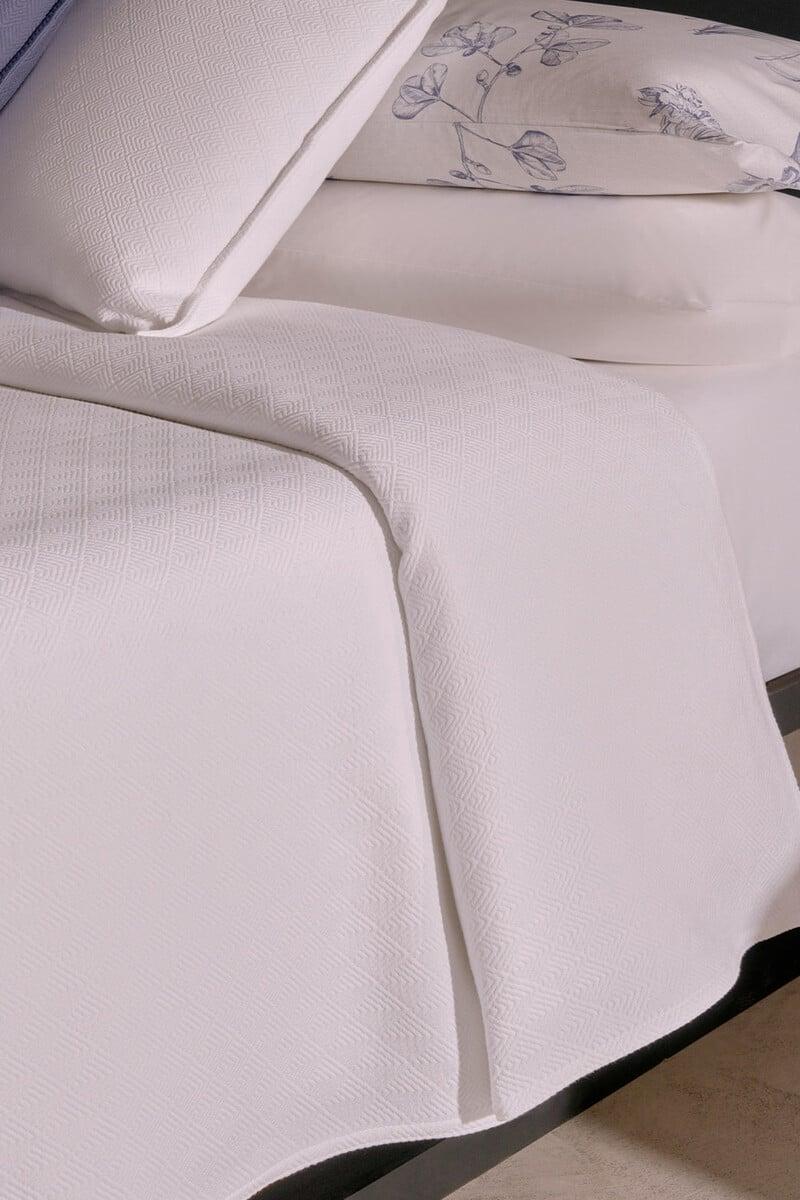 Cortefiel Colcha Dorian Blanco 150 -160 Cm