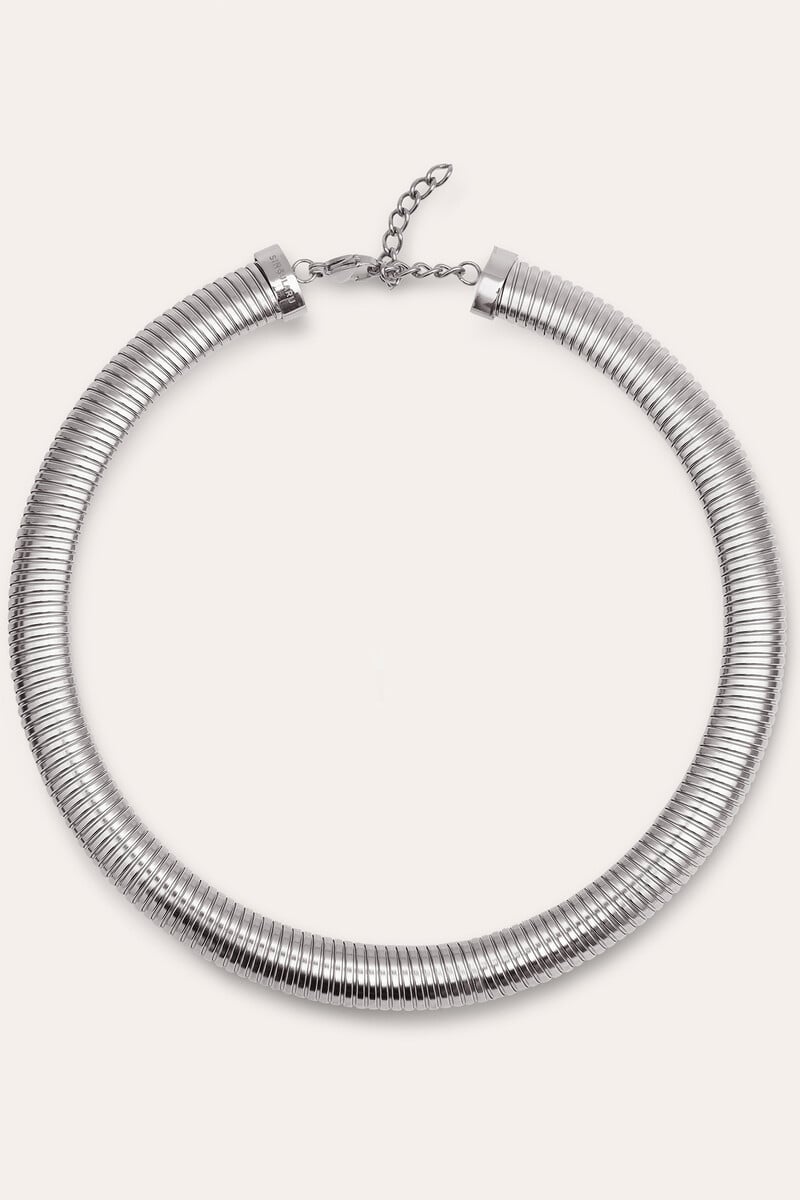 Cortefiel Collar Big Belt Acero