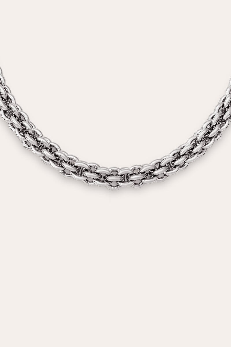 Cortefiel Collar Big Rope Acero