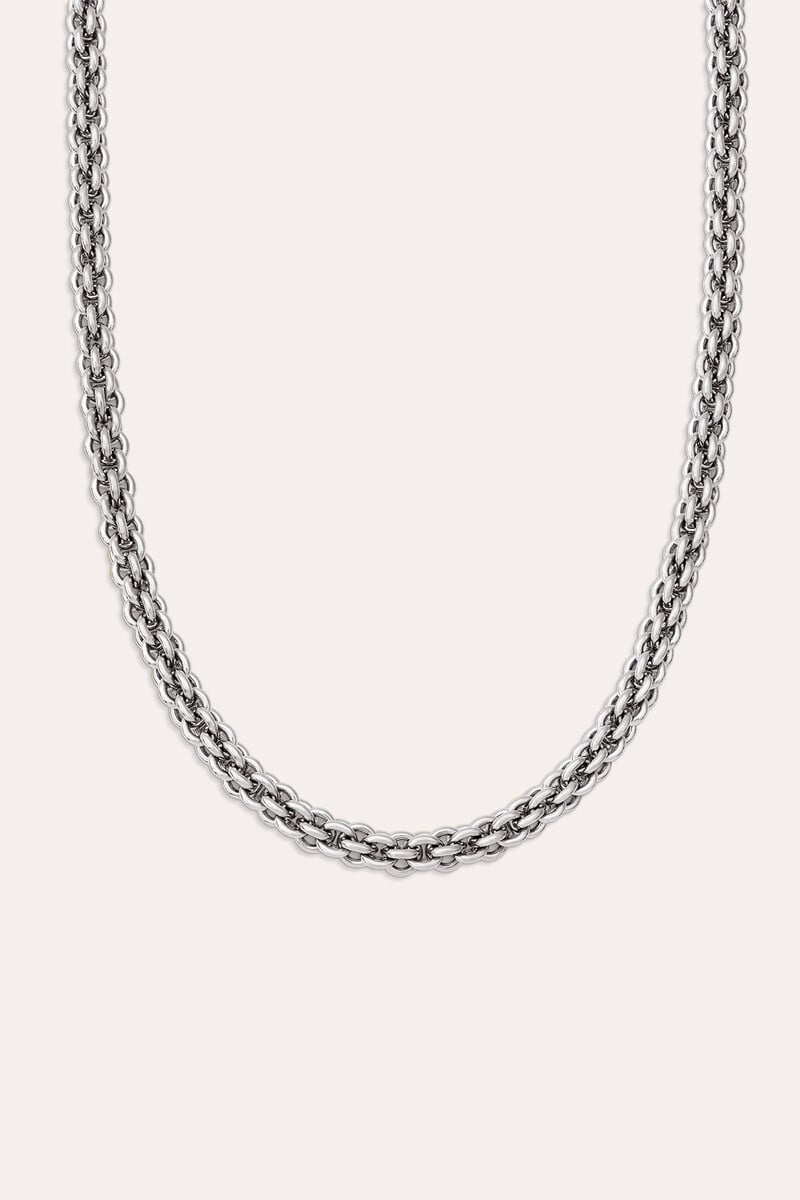 Cortefiel Collar Big Rope Acero