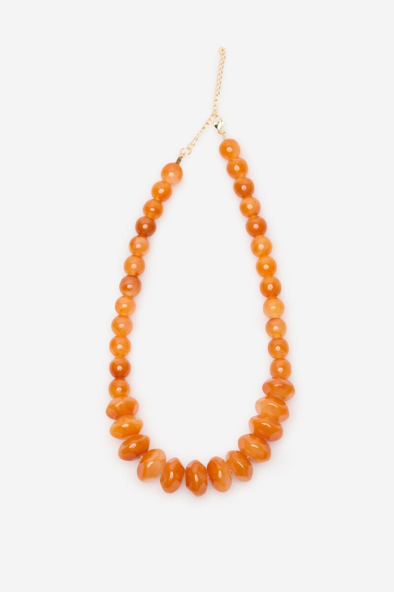Cortefiel Collar cuentas resina