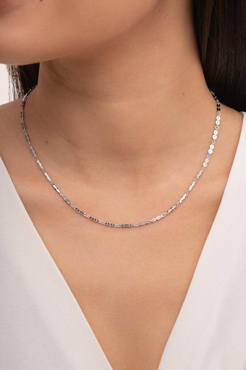 Cortefiel Collar Dazzle Plata