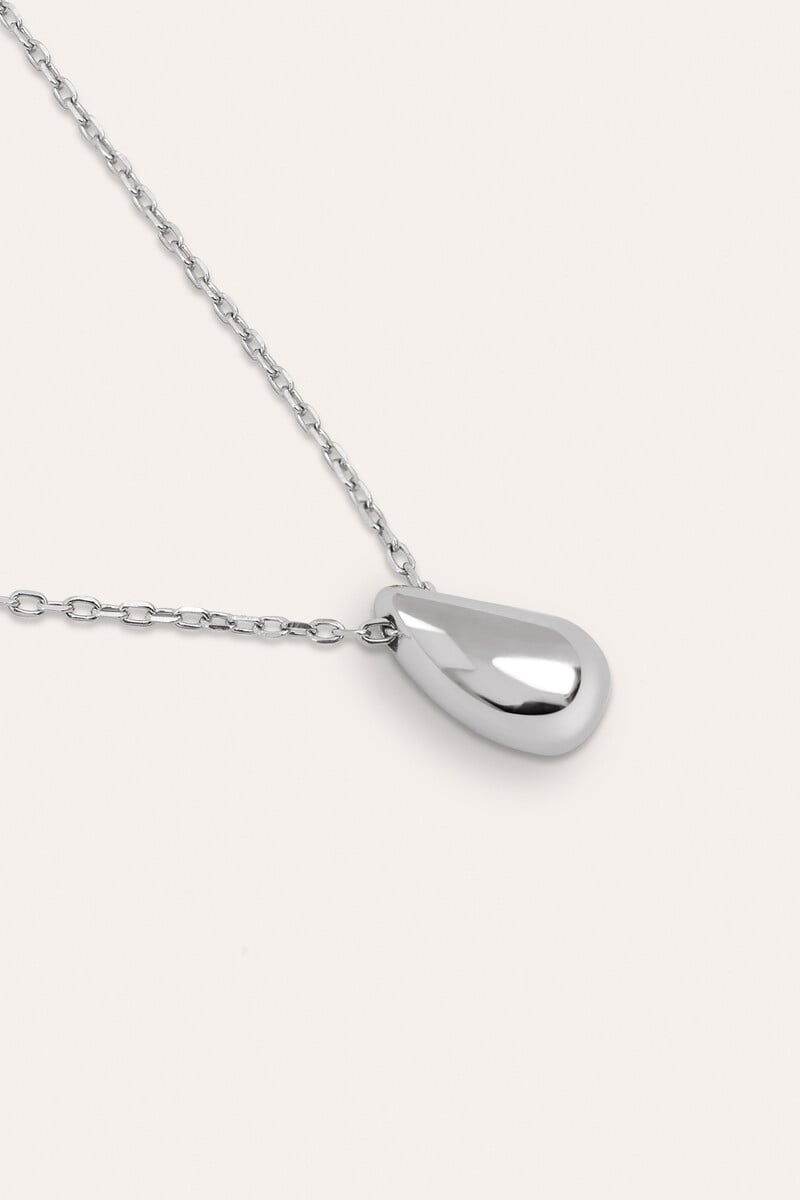Cortefiel Collar Gota Plata