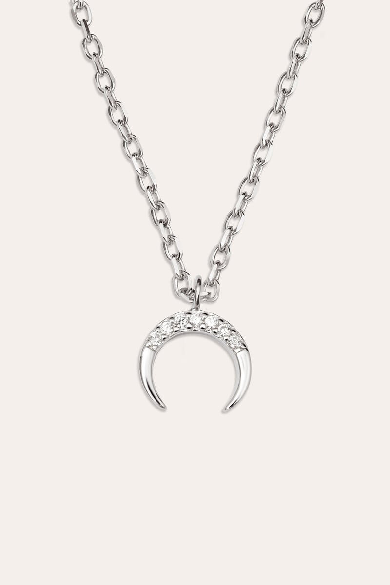 Cortefiel Collar Lunera Plata