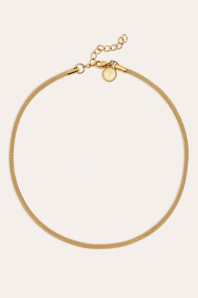Cortefiel Collar Mara Acero Baño Oro