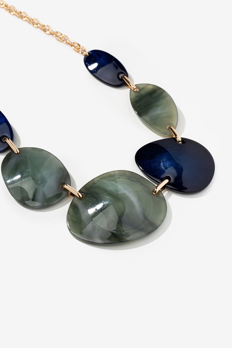 Cortefiel Collar Maxi Asimétrico De Acrílico