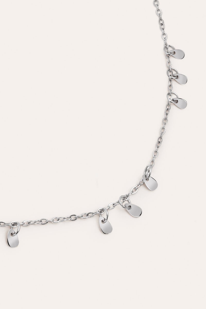 Cortefiel Collar Mini Gota Charms Acero