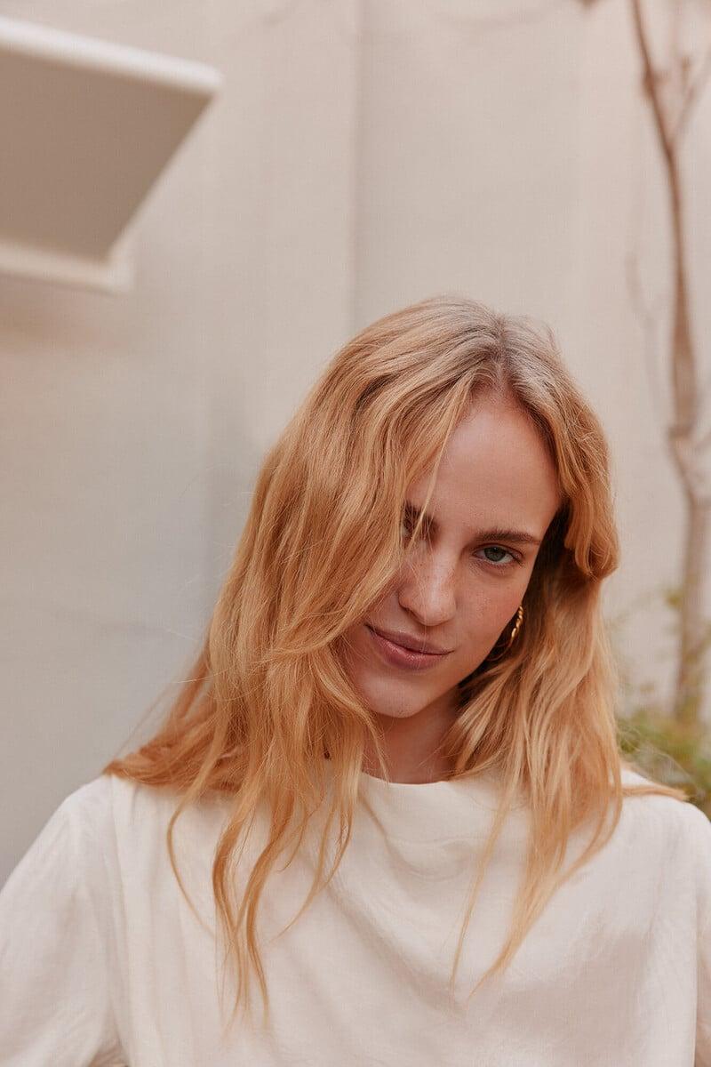 Cortefiel Constanza. Blusa Jacquard