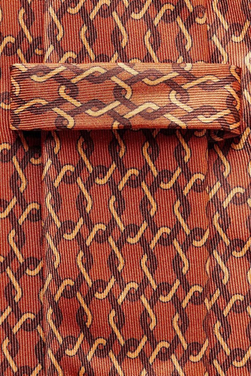 Cortefiel Corbata Con Print 100% Seda