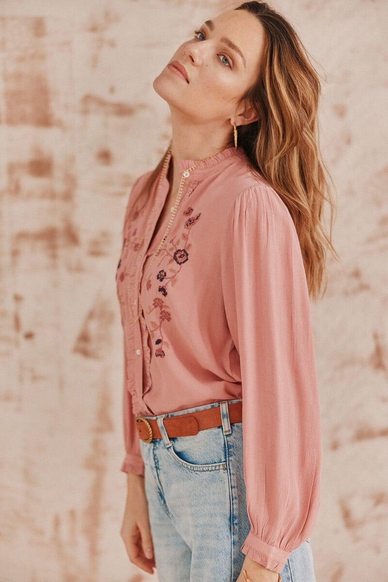 Cortefiel Corina. Blusa Bordada