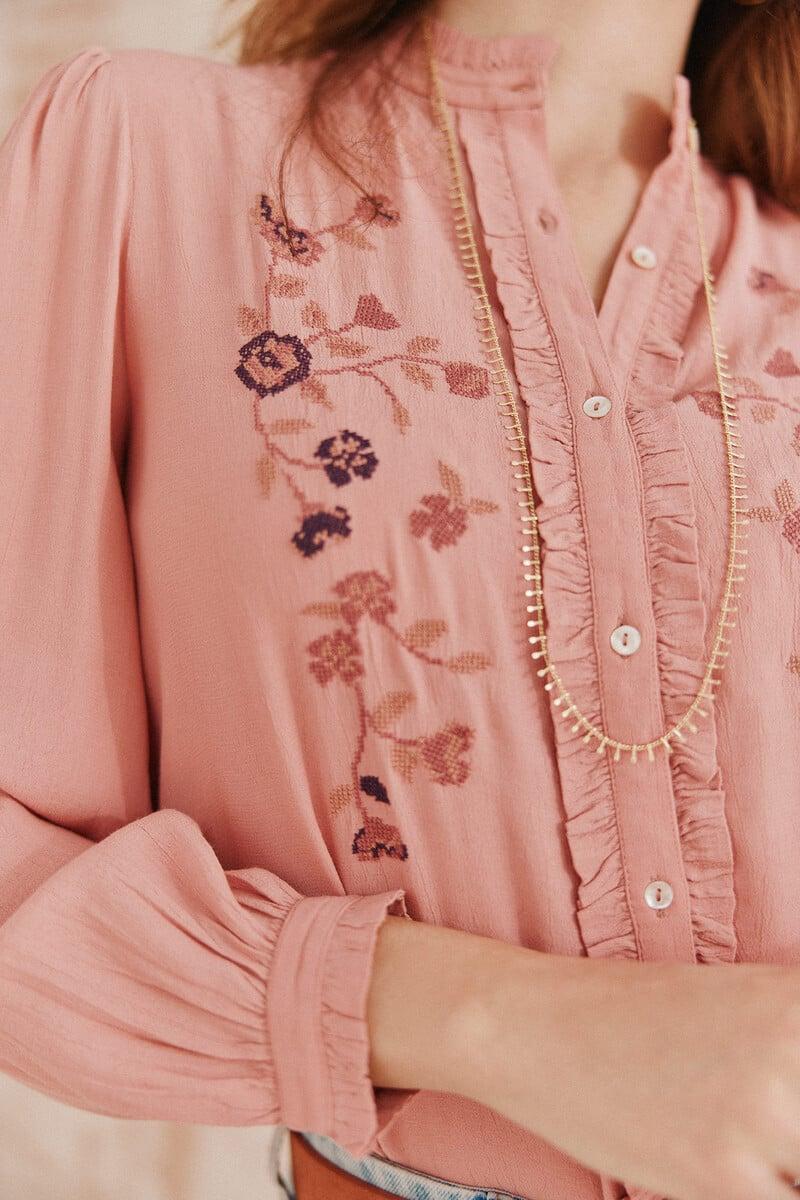 Cortefiel Corina. Blusa Bordada