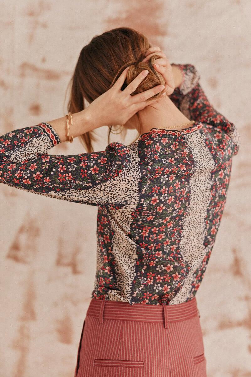 Cortefiel Creta. Blusa Estampada