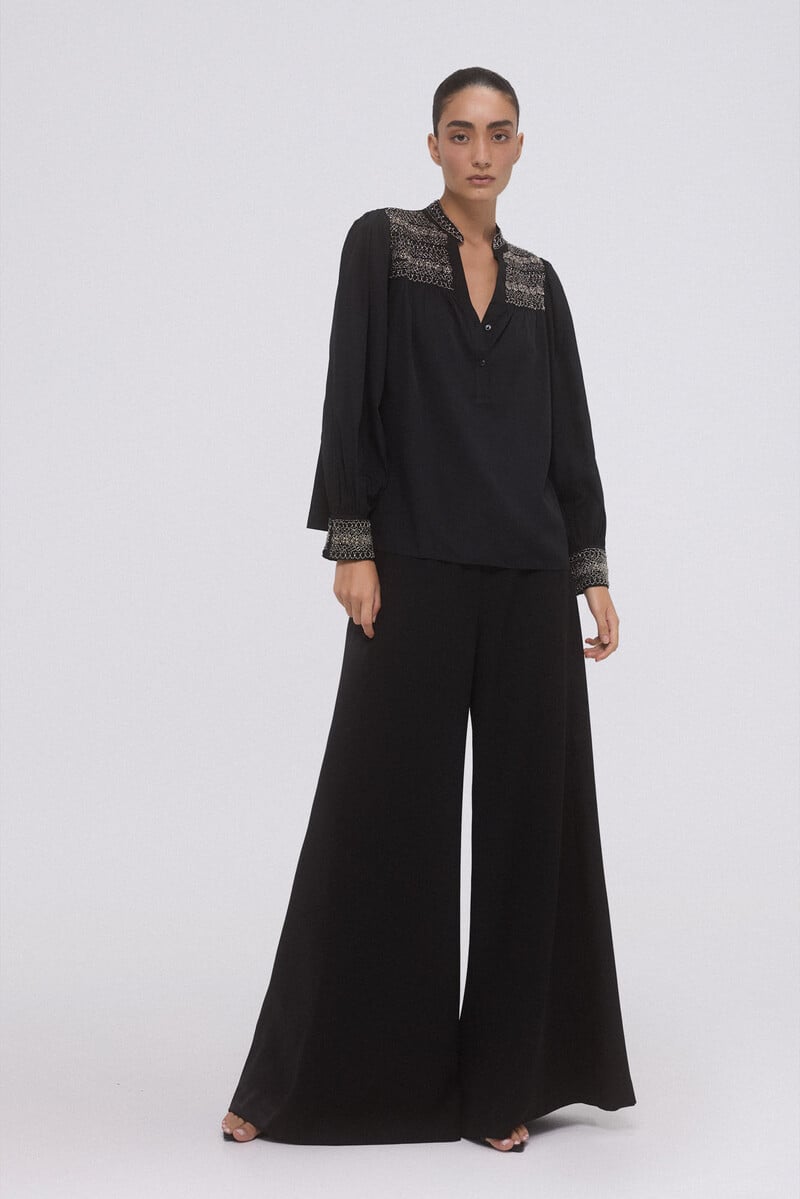 Cortefiel Cuerpo fluido adornos piedra